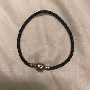 Pandora black charm bracelet